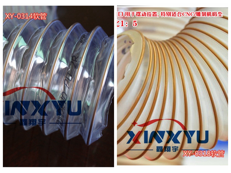 意大利進口耐磨pu鋼絲伸縮軟管木工吸塵管